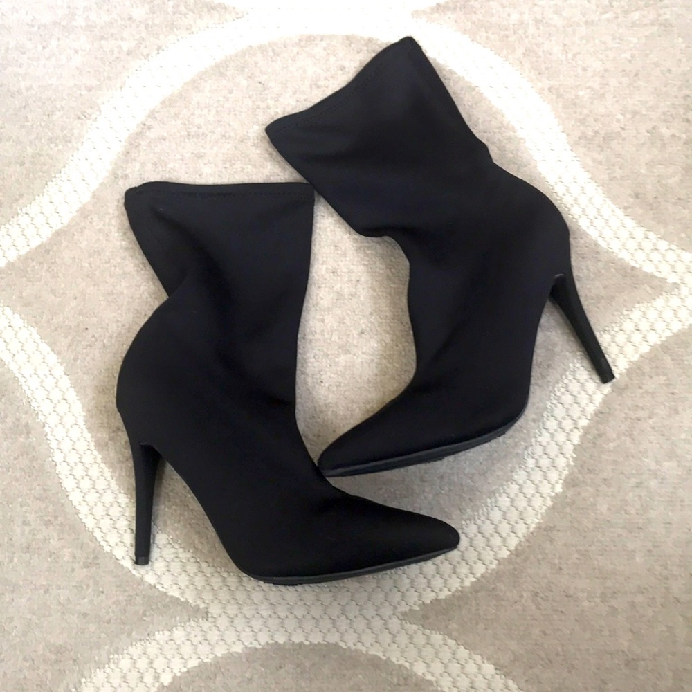 Ladies Black Heeled Boots